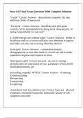 Nurs 445 Final Exam Questions With Complete Solutions