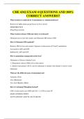 CHE 4342 EXAM 4 QUESTIONS AND 100&percnt; CORRECT ANSWERS