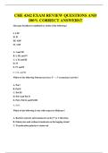 CHE 4342 EXAM REVIEW QUESTIONS AND 100&percnt; CORRECT ANSWERS&excl;
