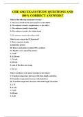 CHE 4342 EXAM STUDY QUESTIONS AND 100&percnt; CORRECT ANSWERS&excl;