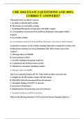 CHE 4342 EXAM 2 QUESTIONS AND 100&percnt; CORRECT ANSWERS