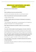 DPR EXAM 3 QUESTIONS AND 100&percnt; CORECT ANSWERS