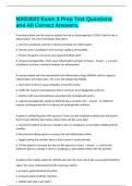 NSG3022 Exam 3 Prep Test Questions and All Correct Answers&period;