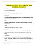 DPR EXAMS BUNDLE&comma; ALL WITH  QUESTIONS AND 100&percnt; CORRECT ANSWERS