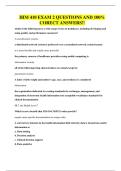HIM 410 EXAM 2 QUESTIONS AND 100&percnt; CORECT ANSWERS
