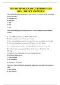 HIM 410  EXAMS BUNDLE&comma; ALL WITH  QUESTIONS AND 100&percnt; CORRECT ANSWERS