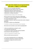 HIM 410 END TERM EXAM QUESTIONS AND 100&percnt; CORECT ANSWERS