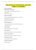 HNI 464 EXAM 3 QUESTIONS AND 100&percnt; CORECT ANSWERS