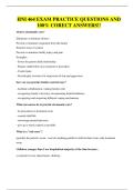 HNI 464 EXAM PRACTICE QUESTIONS AND 100&percnt; CORECT ANSWERS