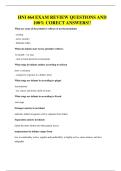 HNI 464 EXAM REVIEW QUESTIONS AND 100&percnt; CORECT ANSWERS