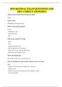 HNI 464 FINAL EXAM QUESTIONS AND 100&percnt; CORECT ANSWERS&excl;