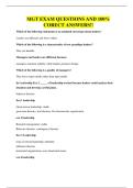 MGT EXAM QUESTIONS AND 100&percnt; CORECT ANSWERS