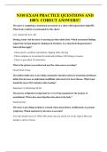 N310 EXAM PRACTICE QUESTIONS AND 100&percnt; CORECT ANSWERS
