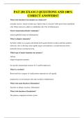 PAT 201 EXAM 3 QUESTIONS AND 100&percnt; CORECT ANSWERS