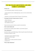PAT 201 EXAM 4 QUESTIONS AND 100&percnt; CORECT ANSWERS