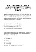 WATCHGUARD NETWORK SECURITY ESSENTIALS CLOUD EXAM QUESTIONS AND ANSWERS 2025