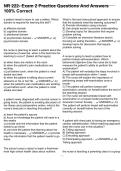 NR 222- Exam 2 Practice Questions And Answers 100&percnt; Correct