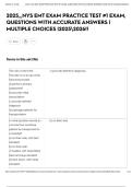 2025&comma;&comma;&comma;NYS EMT EXAM PRACTICE TEST &num;1 EXAM&comma; QUESTIONS WITH ACCURATE ANSWERS &vert; MULTIPLE CHOICES &vert;20252026&excl;&excl;