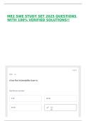 ME2 SWE STUDY SET 2025 QUESTIONS WITH 100&percnt; VERIFIED SOLUTIONS&excl;&excl;
