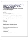 CTR EXAM 2025 update&vert; comprehensive questions and verified answers &lpar;complete solutions&rpar; GUARANTEED&period; SUCCESS&vert;GRADE A&plus;&excl;&excl; &lpar;100&percnt; ACCURATE&rpar; GET IT RIGHT&excl;&excl;