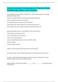 Dental Assisting Jurisprudence Practice Exam Detailed Questions and Answers
