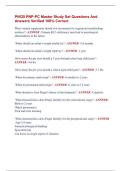 PNCB PNP-PC Master Study Set Questions And  Answers Verified 100&percnt; Correct 