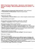 NR511 Final Exam Study Guide &ndash; Synovium&comma; Joint Capsule & Articular Cartilage &ndash; Musculoskeletal Anatomy & Function &ndash; A&plus; Notes&period;pdf
