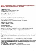 NR511 Midterm Study Guide &ndash; Infectious Rashes & Dermatology &ndash; Measles&comma; Rubella&comma; Varicella&comma; More &ndash; A&plus; Notes&period;pdf