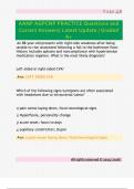 AANP AGPCNP Practice Questions and Correct Answers &vert;Latest Update&vert; Graded A&plus;&vert;&rpar; 