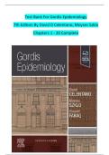 Test Bank For Gordis Epidemiology 7th Edition By David D Celentano&semi; Moyses Szklo Chapters 1 - 20 Complete