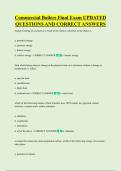 Commercial Boilers Final Exam UPDATED  QUESTIONS AND CORRECT ANSWERS