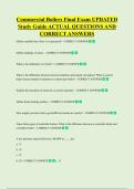 ommercial Boilers Final Exam UPDATED  Study Guide ACTUAL QUESTIONS AND  CORRECT ANSWERS
