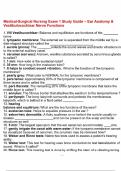 Medical-Surgical Nursing Exam 1 Study Guide &ndash; Ear Anatomy & Vestibulocochlear Nerve Functions&period;pdf