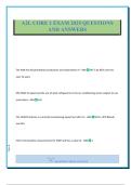 A2L CORE 1 EXAM 2025 QUESTIONS AND ANSWERS