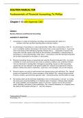 SOLUTION MANUAL FOR Fundamentals of Financial Accounting 7e Phillips  Chapter 1-13 with Appendix C&D