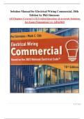 Solution Manual for Electrical Wiring Commercial&comma; 18th Edition by Phil Simmons All Chapters Covered 1-21&vert; Verified Questions & accurate Solutions for Exam Preparations&vert; A&plus; GRADED