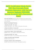 AAPC Certification Study Guide&colon; 100&plus; Key Concepts Exam Complete Questions with Correct Answers Updated 2025&sol;2026 Already Graded&excl;&excl;&excl;100&percnt; Guaranteed Pass&excl;&excl;