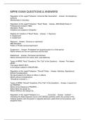 MPRE EXAM QUESTIONS & ANSWERS