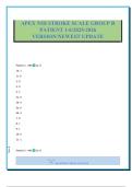 APEX NIH STROKE SCALE GROUP B PATIENT 1-6&sol;2025-2026 VERSION&sol;NEWEST UPDATE