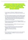 UP RETURN TO WORK FINAL EXAM STUDY  GUIDE 2025&sol;2026 COMPLETE QUESTIONS AND  CORRECT DETAILED ANSWERS WITH  RATIONALES &vert;&vert; 100&percnt; GUARANTEED PASS  <RECENT VERSION> 