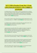 NCCT MOA Practice Exam Test 1 Exam  UPDATED QUESTIONS AND CORRECT  ANSWERS