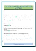 AT 202 EXAM 3 2025 QUESTIONS AND ANSWERS