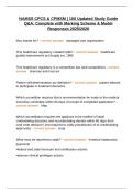 NAMSS CPCS & CPMSM &vert; 100 Updated Study Guide Q&A&colon; Complete with Marking Scheme & Model Responses 2025&sol;2026