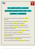 EXAMS PACK&colon;&colon;&colon; AG ASSOCIATES ACTUAL 2025&sol;2026 Q&A 100&percnt; PASS