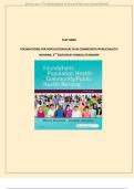TEST BANK FOR&colon; Foundations For Population Health In Community&sol;Public Health Nursing 5th Edition By Marcia Stanhope Phd Latest Update&period;