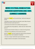 MDSC 515 FINAL EXAM ACTUAL 2025&sol;2026 QUESTIONS AND 100&percnt; CORRECT ANSWERS
