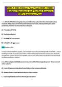 PHTLS 10th Edition Post Test &lpar;2025 &sol; 2026&rpar;  Updated Questions and Verified Answers&comma;  100&percnt; Guarantee Pass