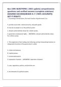 Gov 2305 QUESTIONS &vert; 2025 update&vert; comprehensive questions and verified answers &lpar;complete solutions&rpar; ASSURED SUCCESS&vert;GRADE A&plus;&excl;&excl; &lpar;100&percnt; ACCURATE&rpar; GET IT RIGHT&excl;&excl;