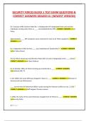 SECURITY FORCES BLOCK 1 TEST EXAM QUESTIONS &  CORRECT ANSWERS GRADED A&plus; &lpar;NEWEST VERSION&rpar;