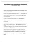 A&P 2 module 3 exam - portage learning  Questions And Answers  2025&sol;2026